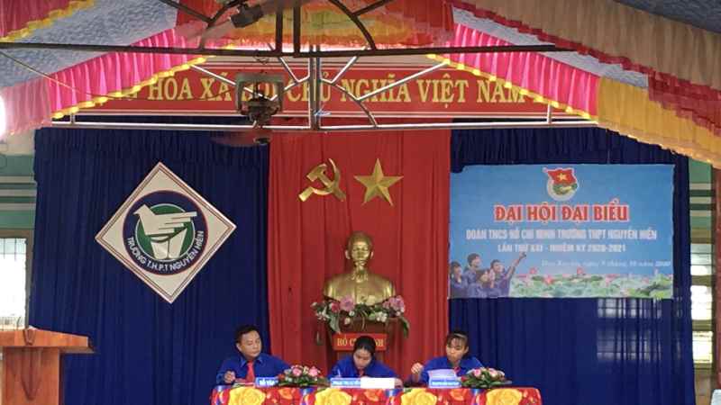 ĐẠI HỘI ĐẠI BIỂU ĐOÀN TNCS HỒ CHÍ MINH TRƯỜNG THPT NGUYỄN HIỀN LẦN THỨ XXI - NHIỆM KỲ 2020-2021