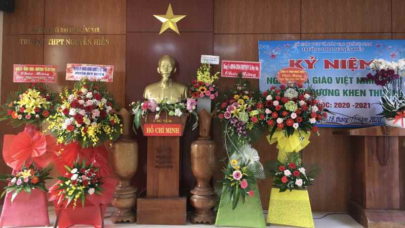 Cảm ơn các Tổ chức, cá nhân tặng hoa, quà Nhân dịp 20/11/2020