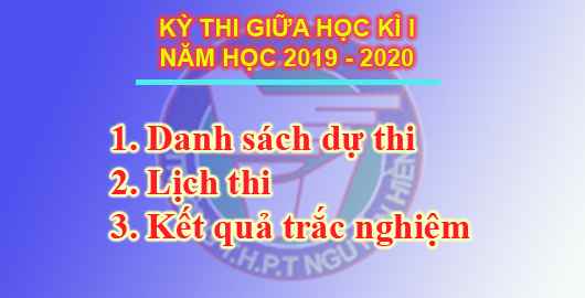 THI GIỮA HỌC KÌ 1, NĂM HỌC