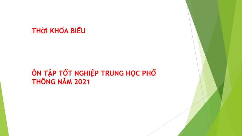 TKB ÔN TẬP TỐT NGHIỆP THPT THÀNH HAI BUỔI